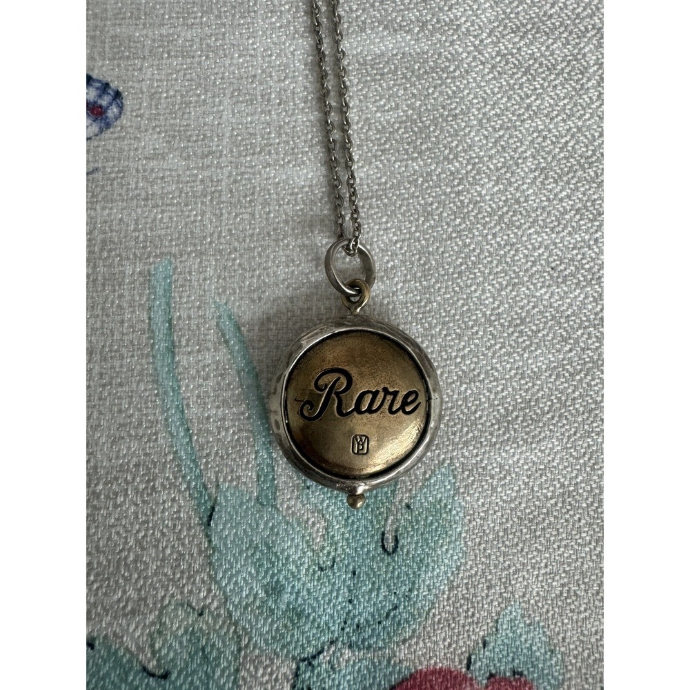 Waxing Poetic Sterling Silver And Bronze Moongazer Pendant Necklace - Picture 6 of 9